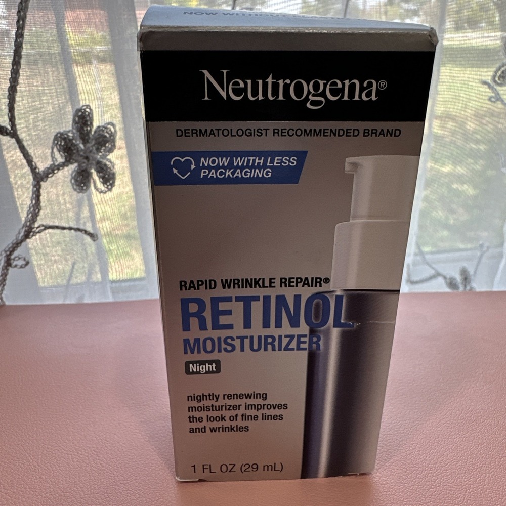 Neutrogena Rapid Wrinkle Repair Retinol Night Face Moisturizer 1 fl oz - New